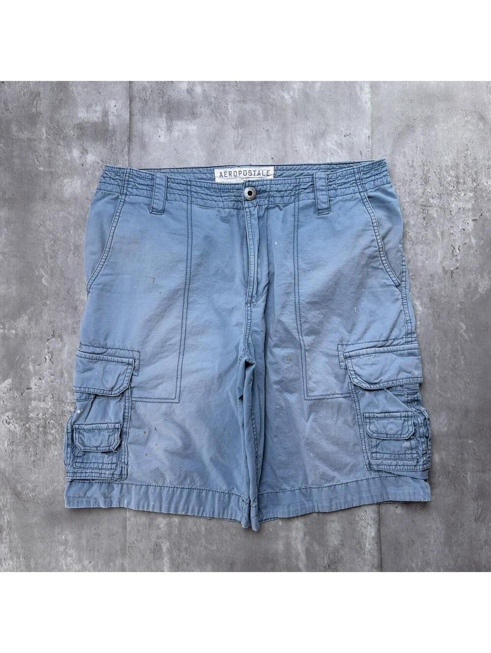 Y2K Aeropostale Surf Grunge Distressed Faded Baggy Shorts
